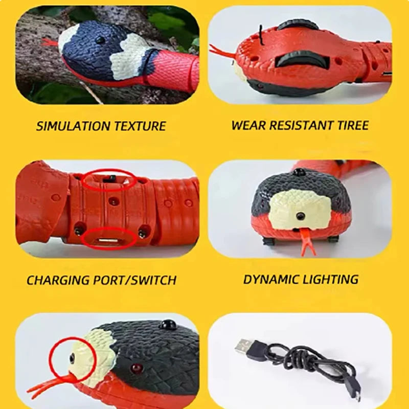 Snake-Shaped Cat Toys With Intelligent Sensing!