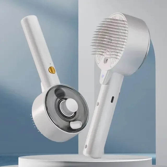 Rechargeable Steam Pet Grooming Brush!