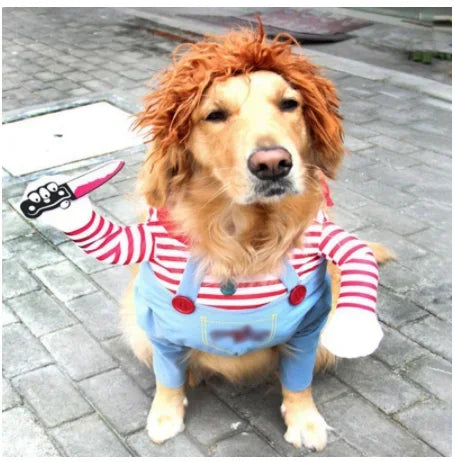 Chucky Cosplay Costume Set For Dogs