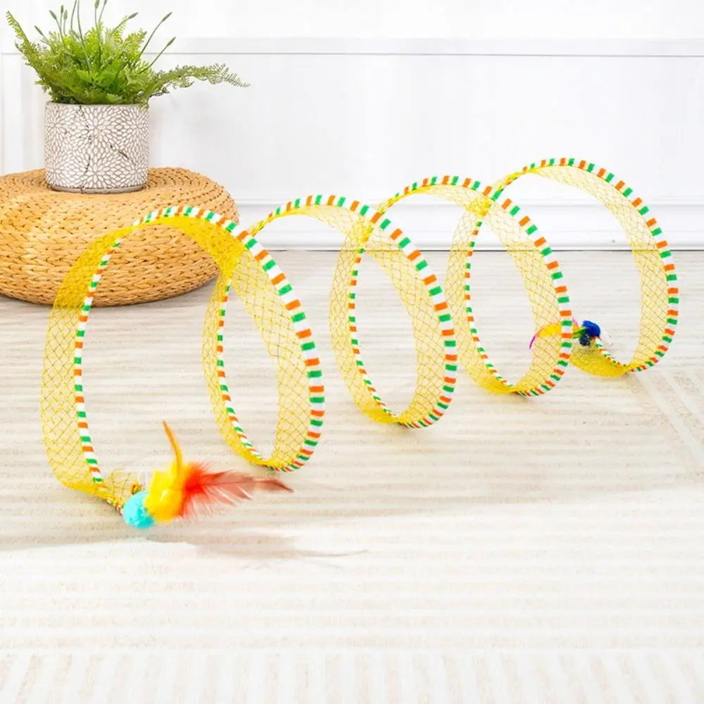 Spiral Cat Tunnel Toy!