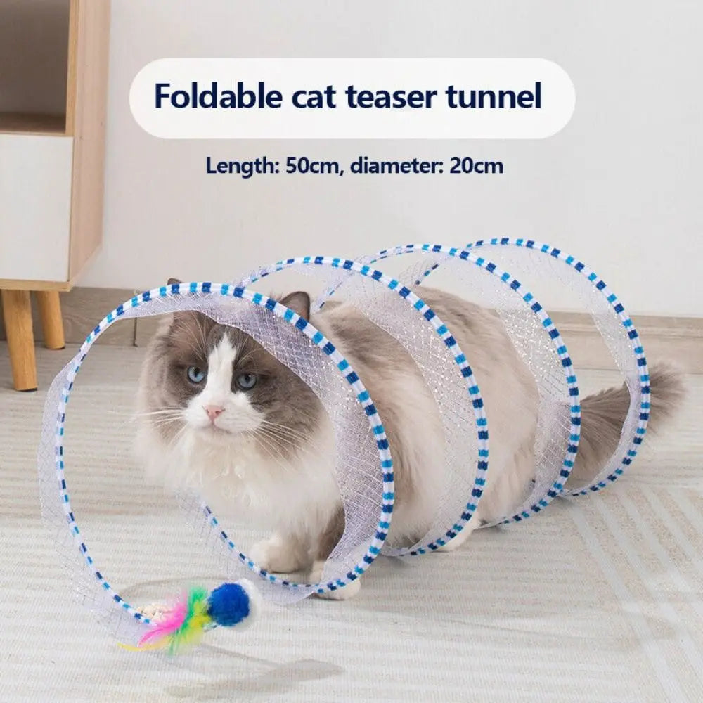 Spiral Cat Tunnel Toy!