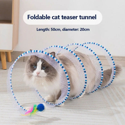 Spiral Cat Tunnel Toy!