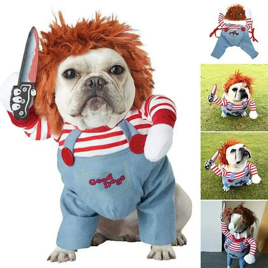 Chucky Cosplay Costume Set For Dogs