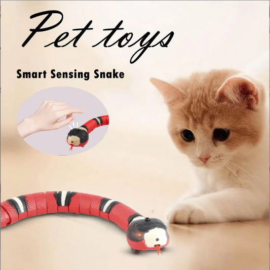 Snake-Shaped Cat Toys With Intelligent Sensing!