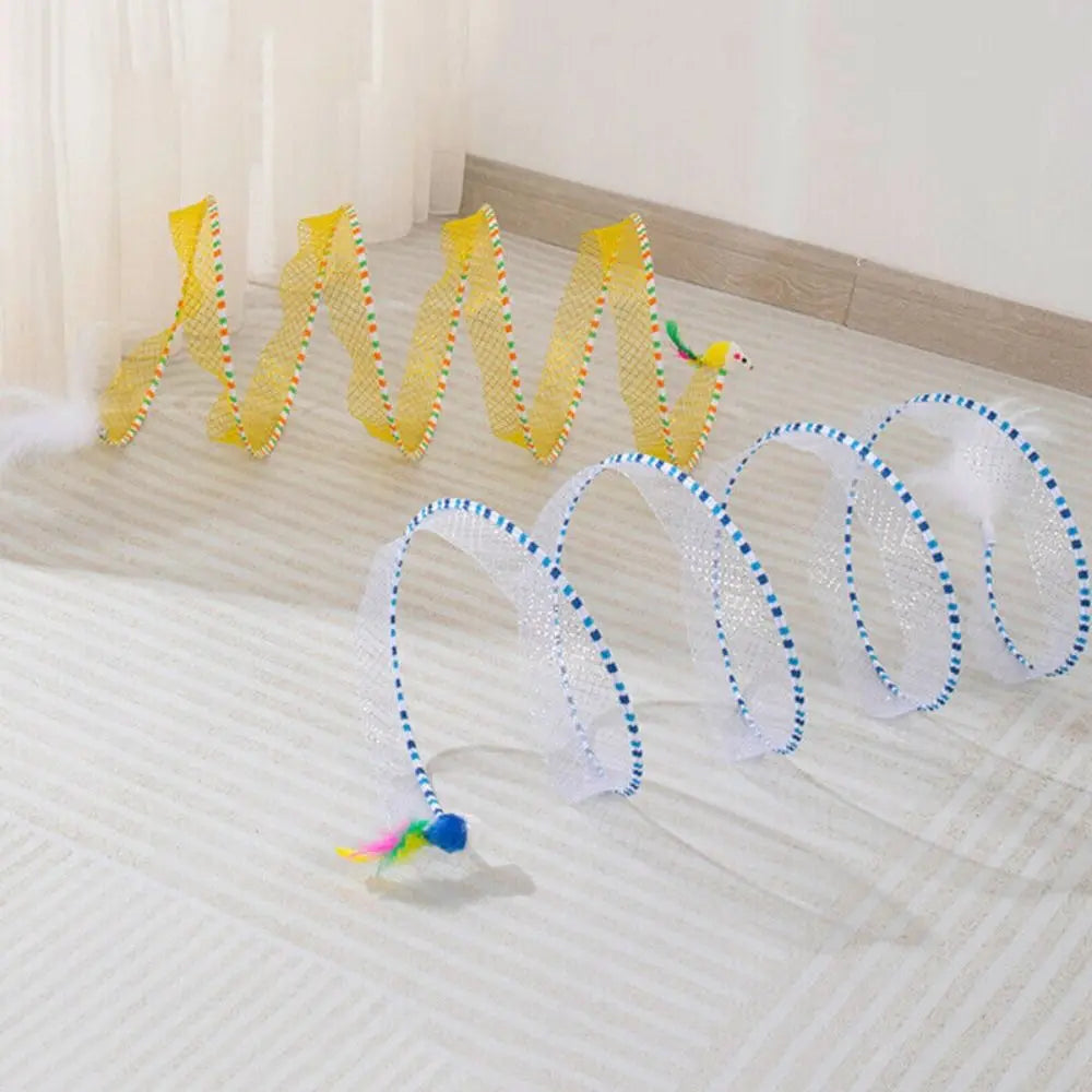 Spiral Cat Tunnel Toy!